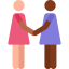 Homosexual couples pictograms icon 64x64