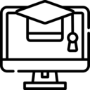 computer,learning,mortarboard,education,training,student,online course,elearning,learn,online training