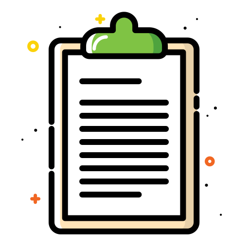 Colorful, document, note, office, paper, school icon