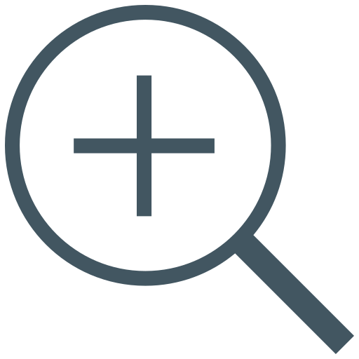 In, magnifying, search, zoom icon