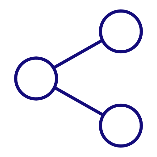 Divide, network, share, social, socials icon