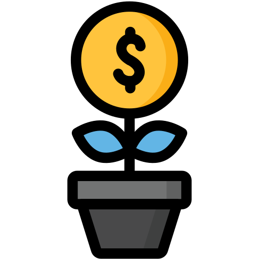 Growing, growth, money, dollar, business, finance icon