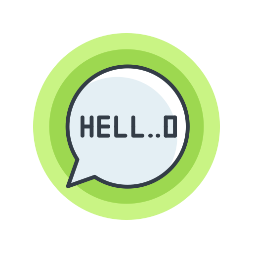 Halloween, hello, scary, speech, spooky icon