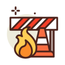security,equipment,fire,flame,car,road,accident