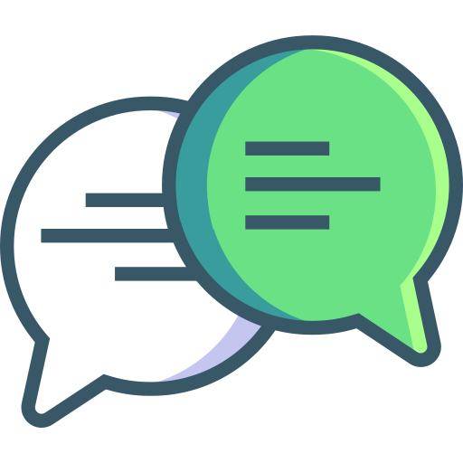 Bubble, speach, talk, talking icon