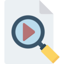 interface,file,movie,magnifying glass,document,files and folders,search,video,searching,video play