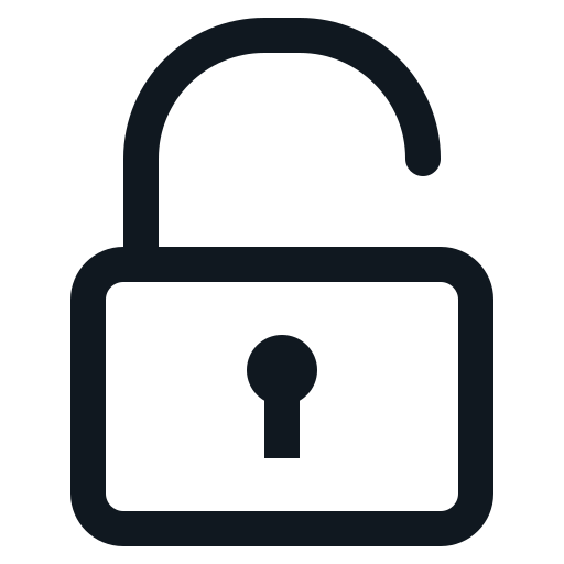 Available, open, padlock, unlock, unlocked icon