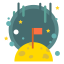 Space Flat - Galaxy radio icon 64x64