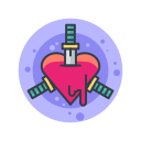Blade,Halloween,Hearts,Knife,Scary,Spooky,Stabbing