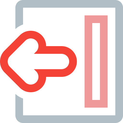 Exit, left, logout, arrow, move, previous icon