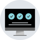technology,computer,seo and web,monitor,screen,tv,television,checkmark