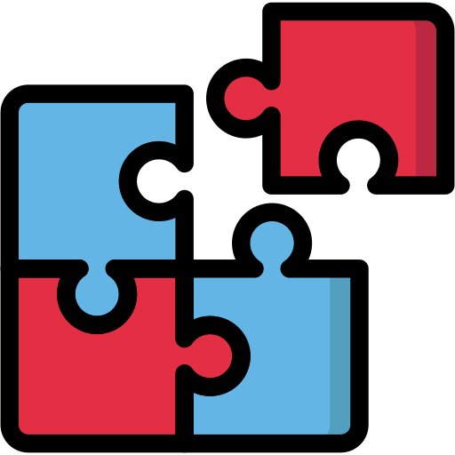 Jigsaw, processing, business, information, piece, puzzle, teamwork icon
