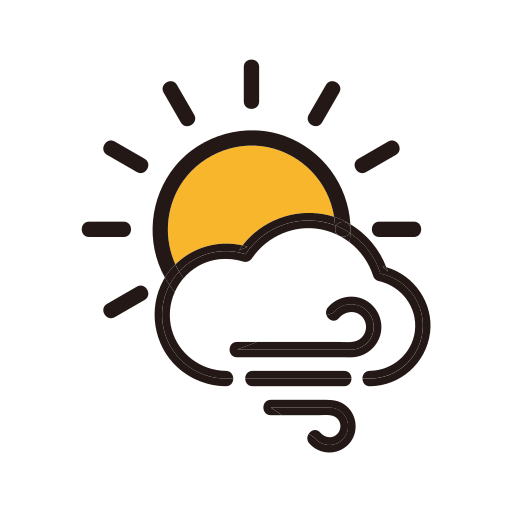 Weather, clouds, storm, sunny icon