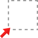 interface,edit tools,arrow,shape,square