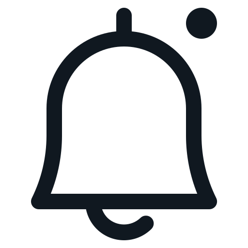 Bell, dot, notification, notify, ring icon