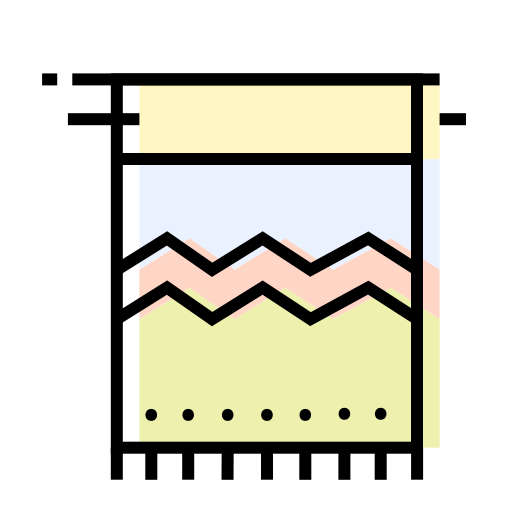 Bathroom, decoration, interior, towel icon