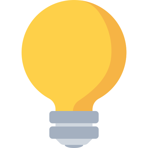 Think, creative, thinking, light, idea icon
