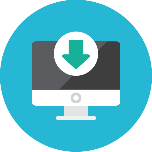 Computer, download icon