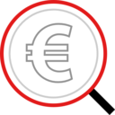 money,business and finance,business,currency,cash,magnifying glass,coin,euro