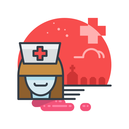 Costume, halloween, holiday, nurse, scary, spooky icon