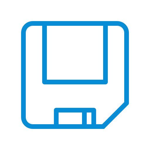 Disk, diskette, floppy, guardar, save, saved icon