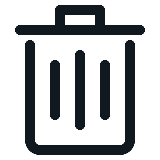 Bin, delete, garbage, rubbish, trash, waste icon