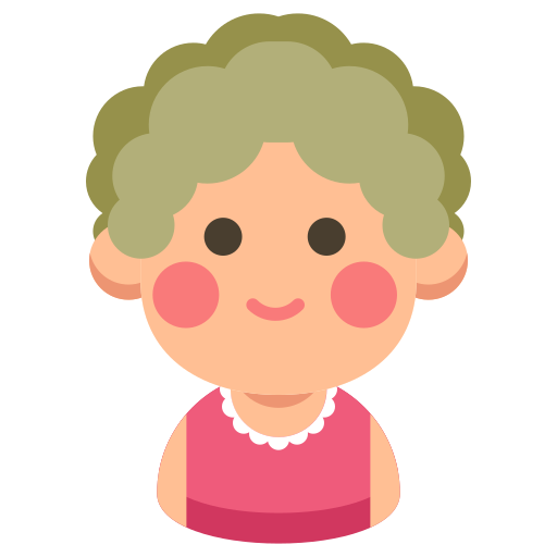 Grandmother, grandparents, woman, family, grandma, senior icon