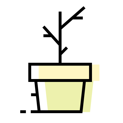 Decoration, flowerpot, interior, plant icon