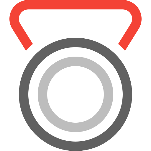 Medal, silver, award, badge, prize, reward, trophy icon