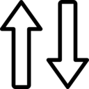arrows,miscellaneous,arrow,transfer,orientation,switch,sort,vertical,swap