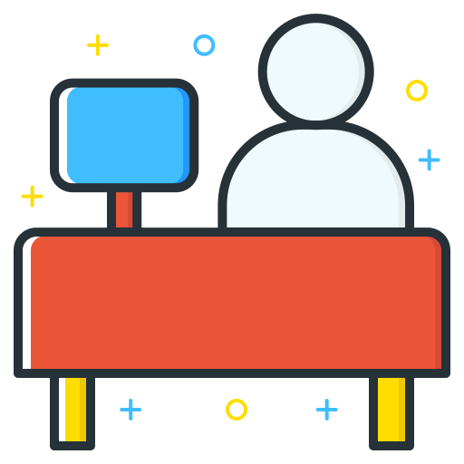 Employee, front, job, office, seeker, unemployee, work icon