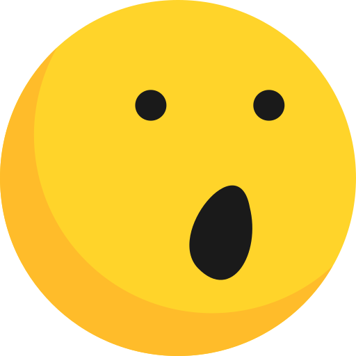 Emoji, emoticon, emotion, shocked, wonder icon
