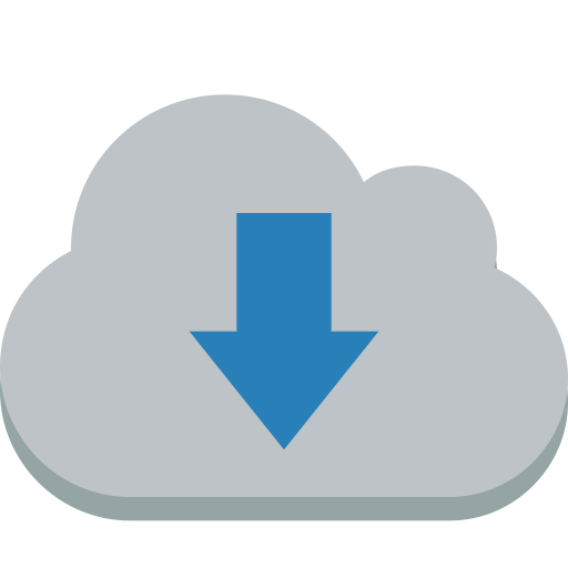 Down, cloud icon