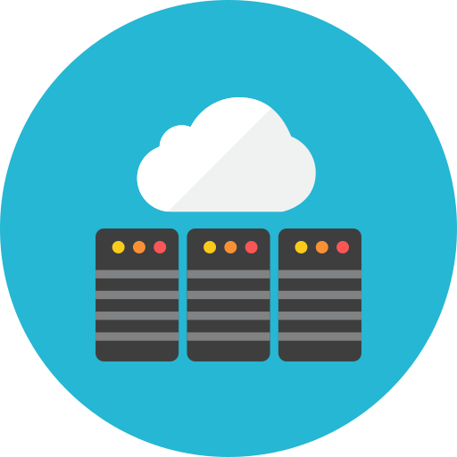 Cloud, database icon