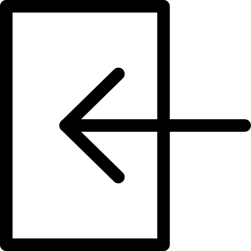 Door, enter, exit, in, leave icon