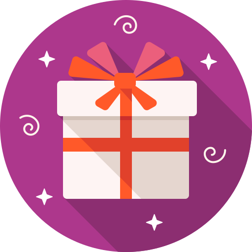 Gift, birthday, box, package icon