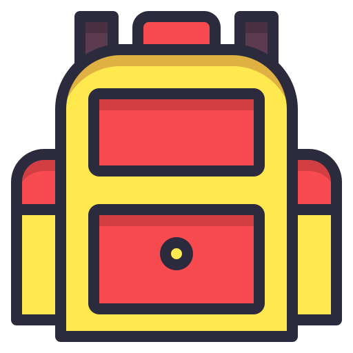 Bag, container, pack, school icon
