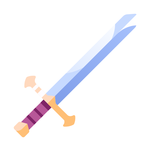 Battle, fantasy, medieval, steel, sword, war, weapon icon