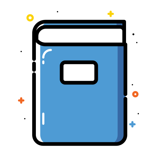 Book, colorful, notebook, office, school icon