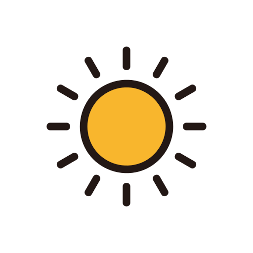 Weather, sun, sunny, temperature icon