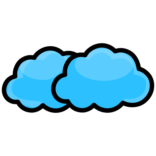 Cloud, clouds, cloudy, network, weather icon