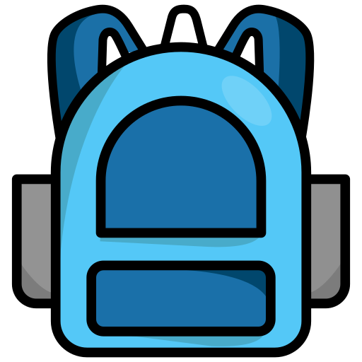 Backpack, rucksack, schoolbag, travel icon