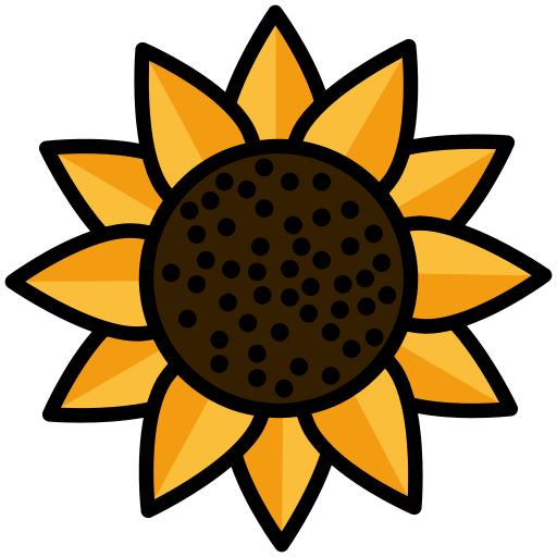 Garden, nature, sunflower icon