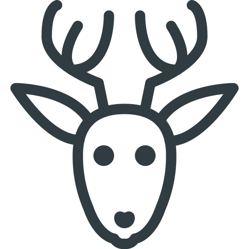 Animal, christmas, deer, rudolf icon