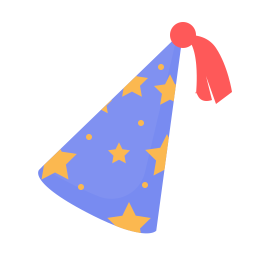 Hat, newyears, party icon