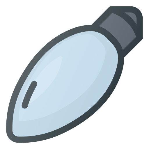 Bulb, christmas, light, ornament icon