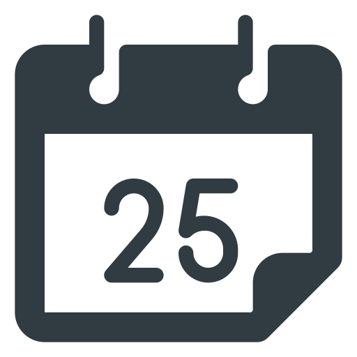 Calendar, christmas, date icon