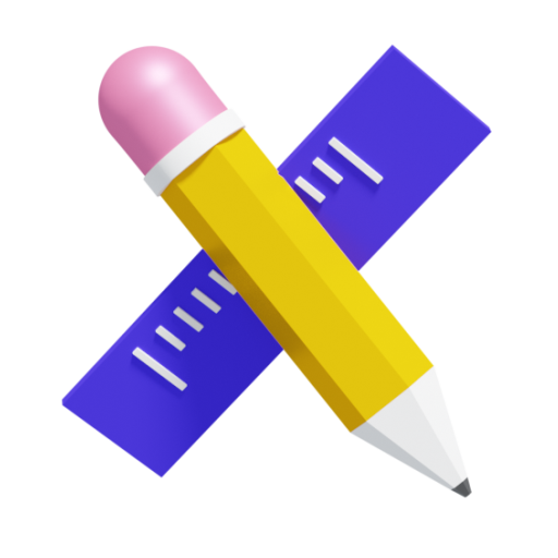 Pencil, ruller icon