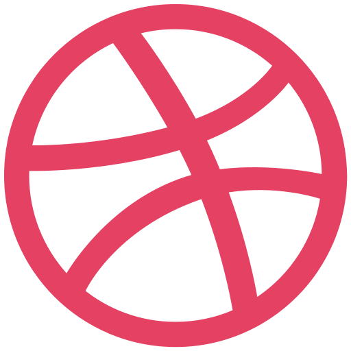 Dribbble, logo, network, social icon