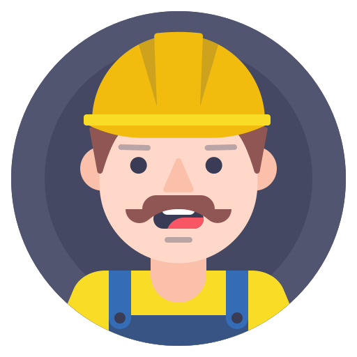 Builder, helmet, worker icon